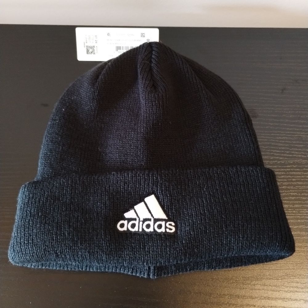 Adidas Men's Team Issue Black Fold Beanie NWT